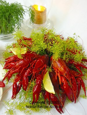 Plate of crayfish